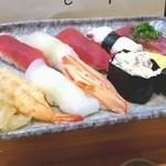 Sushi Dining SAN.SHIMIZU - ランチ　握りアップ