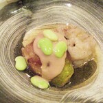 天現寺小野 - 無花果の天婦羅と鱧