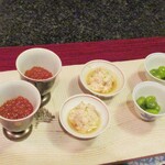 天現寺小野 - 生イクラ　鱧の卵　銀杏