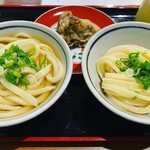 純手打ち讃岐うどん五郎 - しょうゆうどんセット
      (しょうゆうどん小＋あつあつうどん小)
      ¥700
      まいたけ天
      140