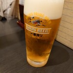 すし処 辰巳 - 一番搾り(生ビール)520円
