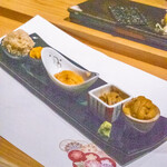 Sushi Fukuju - 雲丹の食べ比べ