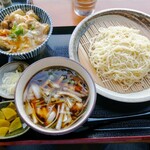 元祖 生そうめん めんめん - つけ麺親子丼セット