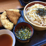 Kinosaki Udon - Ham Katsu + Pumpkin Tempura + Fried Horse Mackerel + Zaru Udon (Large)