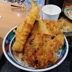 Sakanaya Shokudou Urokojuu - 天丼。衣が硬い。