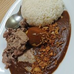 嗚呼！ラーメン 豚の花道 - 豚花カレー/肉倍盛り/味玉トッピング