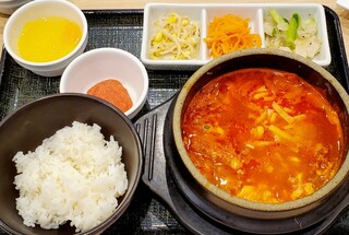 東京純豆腐 - チーズスンドゥブ+明太子トッピング (ランチ)
