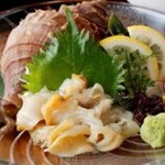 Washoku Kappou Gin - 【特大つぶ貝の刺身】肝が美味い！