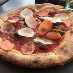 800°DEGREES ARTISAN PIZZERIA - マリナーラ、自家製サルシッチャ、ハラペーニョ、三浦産人参