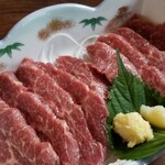 蓼科庵 - 馬刺
脂がのっていて旨し！霜降♪これで1100円なんてお得っ！！！また食べに行きたいかも♪