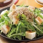 Tofu, Jaco and Mizuna salad