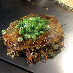 たんぽぽ - お好み焼き（イカ天・辛めん入り）