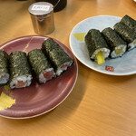 活魚回転すし バリュー - 2020年9月19日  鉄火巻き・新香巻き