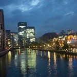 飛鳥 - ご馳走さま～。　　北浜から見た、大阪市の中心部。
