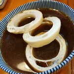 らーめん森や。 - ちょい辛ざる中華-スープ割車麩増し