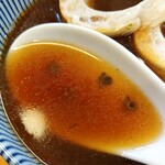 らーめん森や。 - ちょい辛ざる中華-スープ割