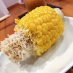 らーめん森や。 - 北海道美瑛産ゆでとうきびハーフ-高低差凄い