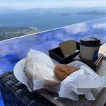 ノーステラス インフィニティラウンジ - 料理写真:カレーパンサンドイッチコーヒー