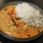 SUNVALLEY HOTEL - veg kurma with basmati rice