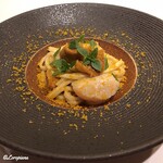 カーサ・デル・チーボ - 帆立貝柱と海鞘のBavette