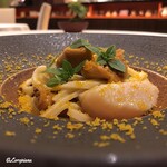 カーサ・デル・チーボ - 帆立貝柱と海鞘のBavette