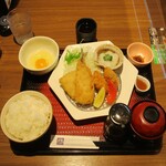 Ootoya - 鯵と牡蠣のフライ定食