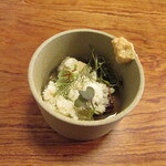 クーリエール - 蛸 冬瓜 根菜 冷製ポトフ 玉ねぎとキャベツのシャーベット 発酵させたイチジクのマスタード