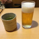 豊鮨 - ランチビールは350円（税込）