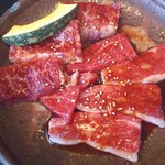 甲子園 牛萬 - お肉のアップ