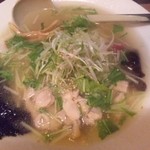 麺家かぐら - 梅しお鶏中華780円（平成24年6月妻注文）