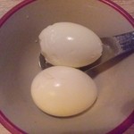 麺家かぐら - サービスゆで卵（平成24年6月）