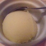 麺家かぐら - ゆずシャーベット30円（平成24年6月）