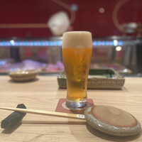 寿司 はせ川 心斎橋本店 - ブラウマイスター生ビール