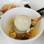 黒酢の郷 桷志田 - 茶碗蒸しに白玉がっ！