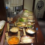 菜の庵 - ブッフェ台