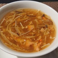 中国料理 翡翠宮 - 酸辣風味の蟹肉入りあんかけ茶碗蒸し仕立て