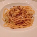 リストランテ フォレスタ・ヴェルデ - 鯖のスモークとジャコのアーリオオーリオ