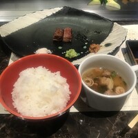 神戸牛 大地 - セットのご飯とスープ