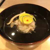 日本料理 直 - 栗のしんじょう　釧路の蟹