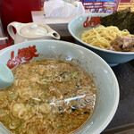 Ramen Yamaokaya - 醤油つけ麺 (¥770)+クーポンコロチャーシュー