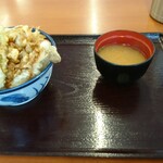 天丼てんや - 野菜天丼(海老天トッピング)