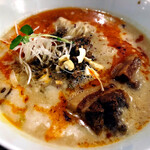 地球の中華そば - 【限定メニュー】こうへい卒業ラーメン 担々麺 1000円 ／ トンポーロー 400円