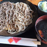 そば切 雨耕庵 - かしわせいろ 二色もり