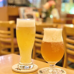 Cafe Lychee - 常時2種類のクラフトビールが用意されているそうです