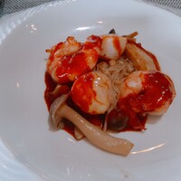 ニュージョイブル - お昼のコースランチ　エビと貝柱