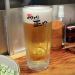 やきとり 正や - 熟撰生ビール