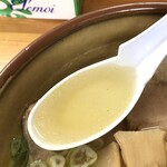 萬福食堂 - チャーシューメン　スープアップ