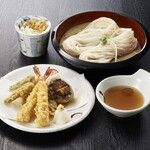 冷やしうどん・天ぷらセット