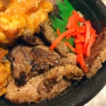 ほっともっと - スペシャルコンビ丼
カットステーキ