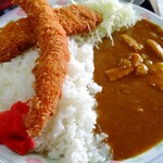 かつ亭 - エビに比べカツが小さい^^;